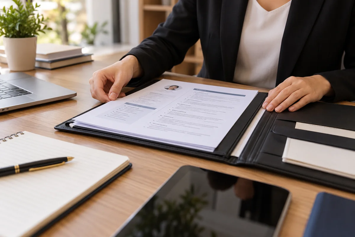 تجهيز السيرة الذاتية والمستندات قبل مقابلة العمل